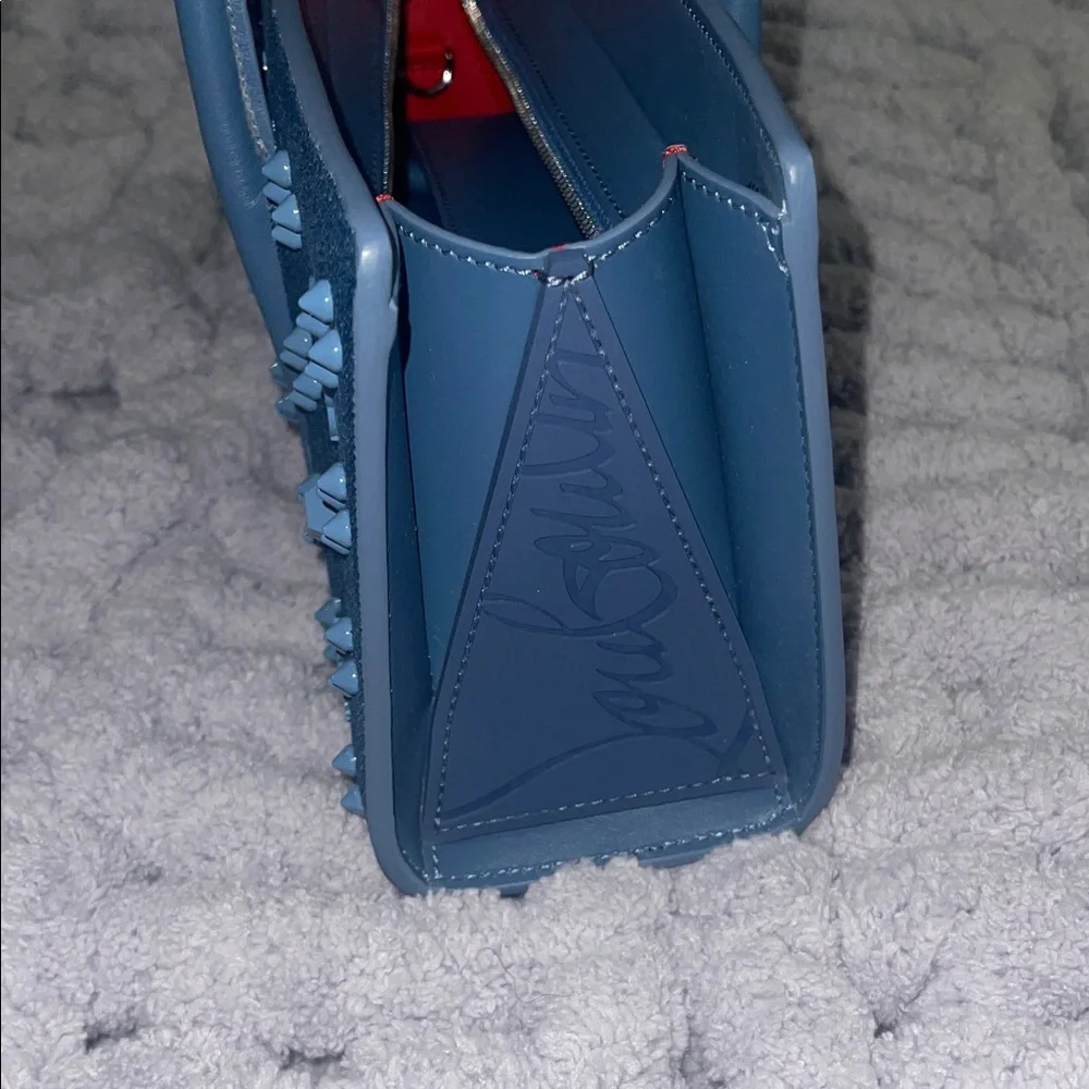 Christian Louboutin Denim Blue Tote